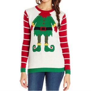 UGLY CHRISTMAS SWEATER Elf Body Xmas Holiday Party